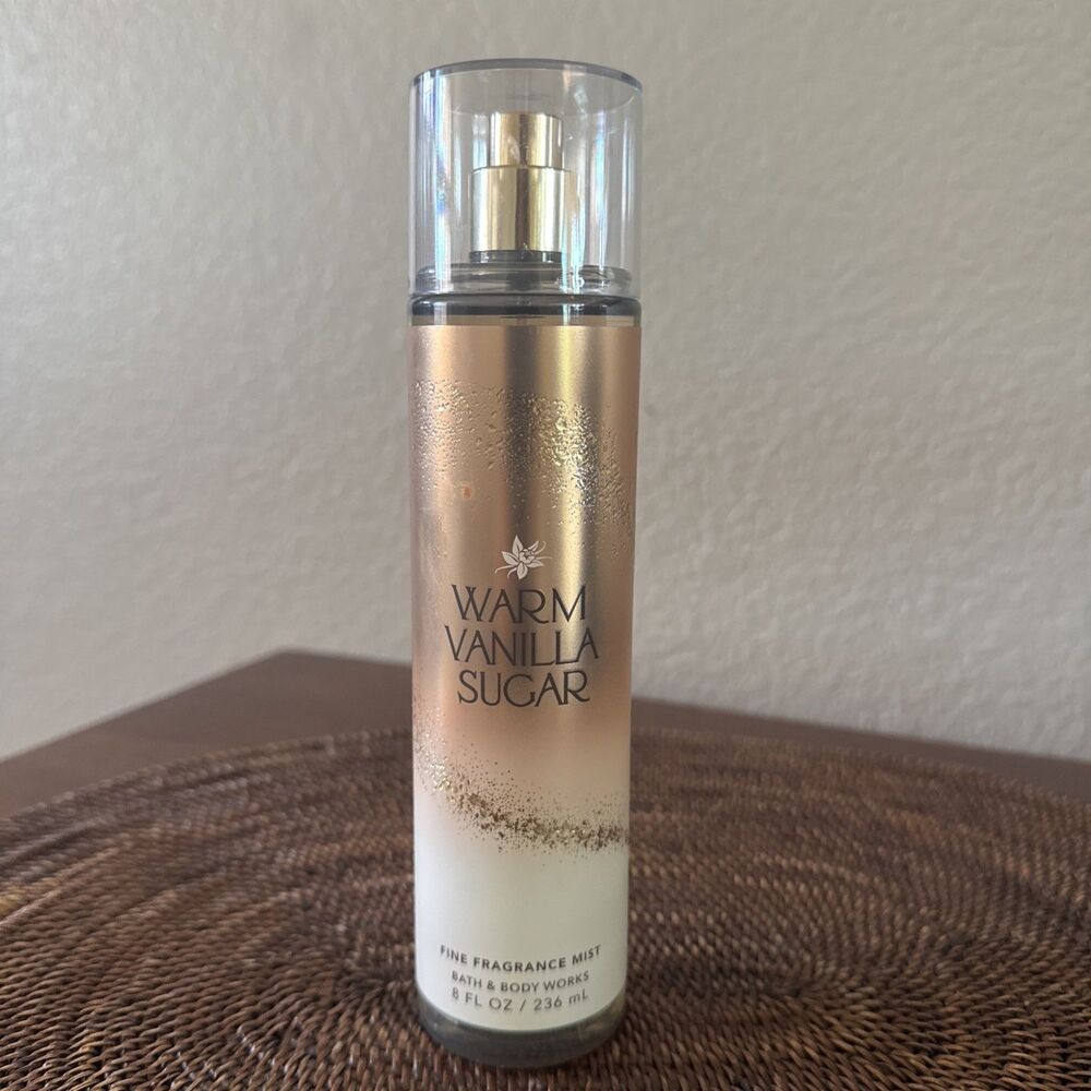 Bath & Body Works WARM VANILLA SUGAR Fine Fragrance Body Mist Spray 8Oz